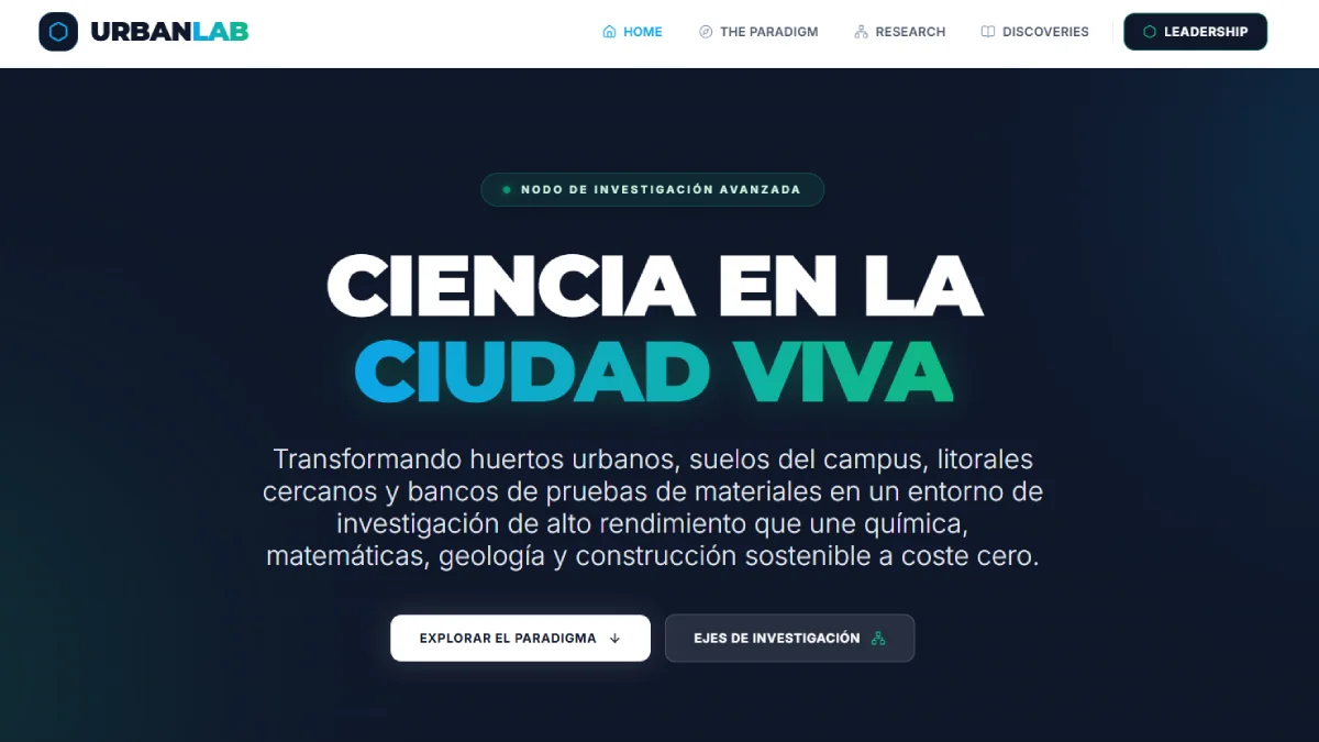 Nace UrbanLab: redefiniendo la investigación con ciencia viva Km 0